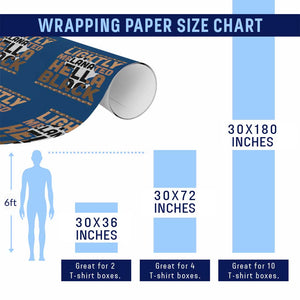 Lightly Melanated Hella Black Wrapping Paper Roll Melanin African Pride Map Black History TS11 Print Your Wear