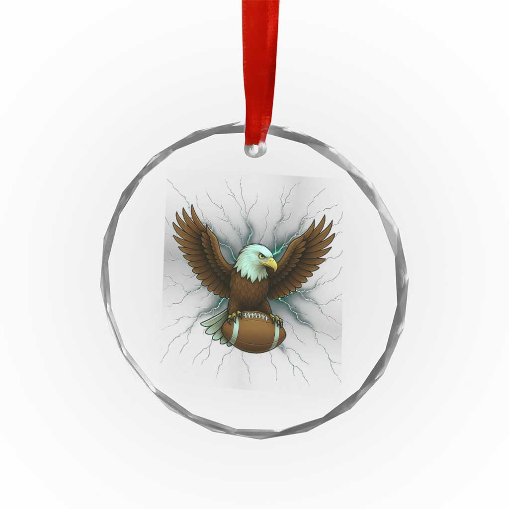 Lightning Eagle Holding Crystal Glass Ornament Football Player Gift TS12 Print Your Wear