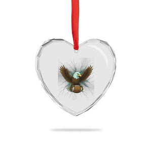 Lightning Eagle Holding Heart Crystal Glass Ornament Football Player Gift TS12 Print Your Wear