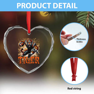 Lightning Tiger Lover Heart Crystal Glass Ornament Sport Lover Gift TS12 Print Your Wear