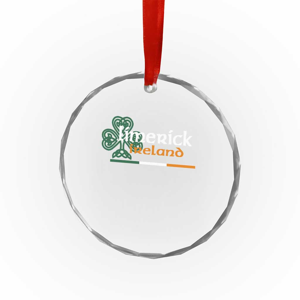 Limerick Ireland Crystal Glass Ornament Irish City Souvenir St Patricks Day Celtic Shamrock TS11 Print Your Wear
