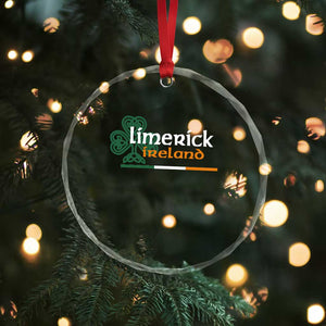 Limerick Ireland Crystal Glass Ornament Irish City Souvenir St Patricks Day Celtic Shamrock TS11 Print Your Wear