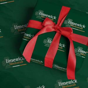 Limerick Ireland Wrapping Paper Roll Irish City Souvenir St Patricks Day Celtic Shamrock TS11 Green Print Your Wear