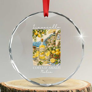 Limoncello Amalfi Coast Crystal Glass Ornament Lemon Lover Italian Summer Fruit TS10 Transparent Glass 3'' Circle Print Your Wear