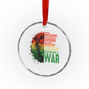Lion of Judah Crystal Glass Ornament Rasta Haile Selassie War Speech Jah Bless TS10 Print Your Wear