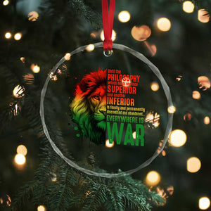 Lion of Judah Crystal Glass Ornament Rasta Haile Selassie War Speech Jah Bless TS10 Print Your Wear