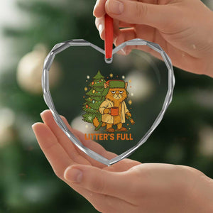 Litters Full Heart Crystal Glass Ornament Funny Christmas Vacation Cat TS10 Print Your Wear
