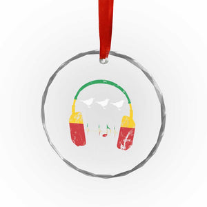 Little Birds Crystal Glass Ornament Rastafari Rasta Reggae Music Headphones Jamaican Pride TS10 Print Your Wear