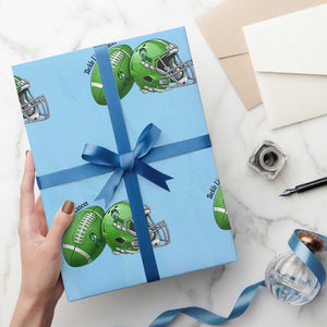 Liver Cancer Support Gift Wrapping Paper Roll October Tackle Cancer Football