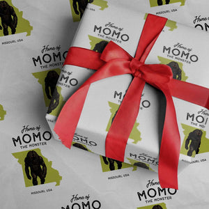 Louisiana Missouri Cryptid Lover Wrapping Paper Roll Home Of Momo The Monster TS12 White Print Your Wear