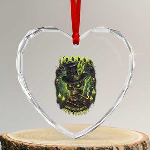 Louisiana Voodoo Skull Heart Crystal Glass Ornament Party In The Spirit New Orleans Creepy Occult Lover TS11 Transparent Glass 3'' Heart Print Your Wear