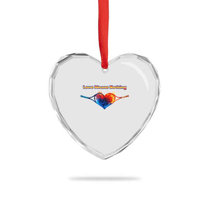 Love Means Nothing Heart Crystal Glass Ornament Valentines Day Gift TS12 Print Your Wear