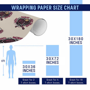 Love Means Nothing Wrapping Paper Roll Tennis Lovers TS12 Print Your Wear