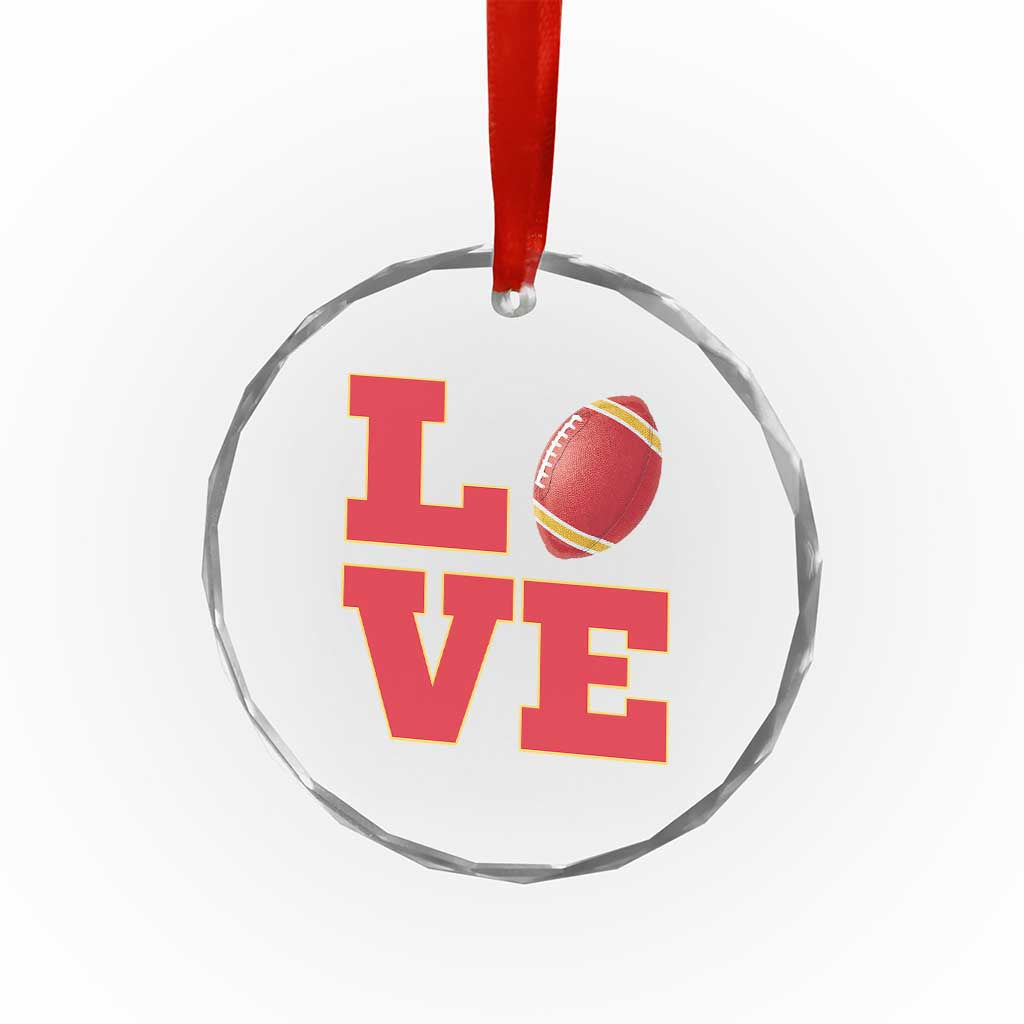 Love Midwest Football Crystal Glass Ornament Gift For Football Fans TS12 Print Your Wear