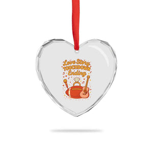 Love Story Touchdown Ending Heart Crystal Glass Ornament Football And Music Engagement TS02 Print Your Wear