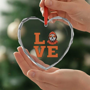Love Vintage Cool Bulldog Heart Crystal Glass Ornament Game Day Dog Lover TS12 Print Your Wear