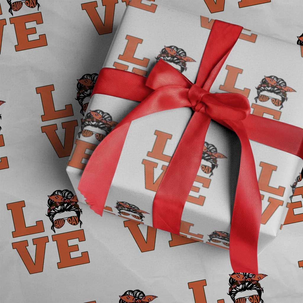 Love Vintage Cool Pun Girl Wrapping Paper Roll Game Day Gift TS12 White Print Your Wear