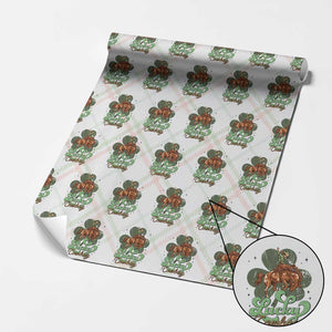 Lucky Cowboy Western Wrapping Paper Roll Funny St Patrick's Day TS14 Christmas Plaid Print Your Wear