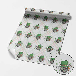 Lucky Darts Board With Irish Flag Wrapping Paper Roll St Patricks Day Gift TS12 Christmas Plaid Print Your Wear