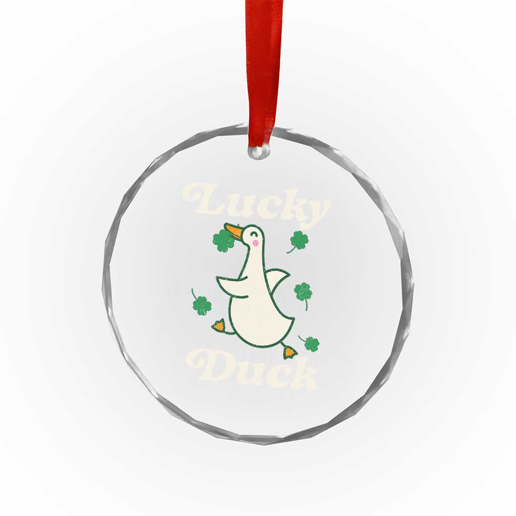 Lucky Duck Crystal Glass Ornament St Patricks Day Shamrock Irish TS10 Print Your Wear