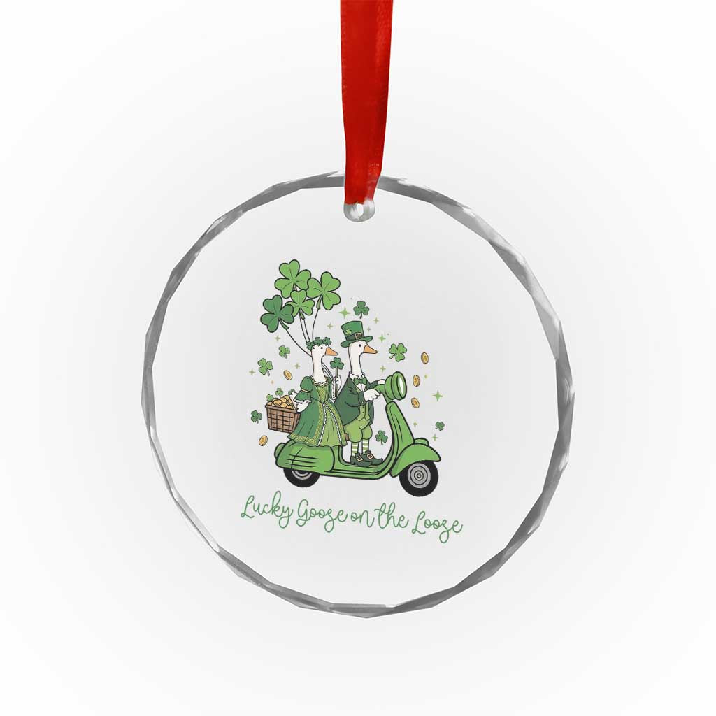 Lucky Goose On The Loose Crystal Glass Ornament St Patricks Day Irish Pride TS12 Print Your Wear