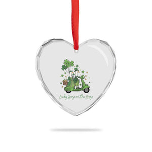 Lucky Goose On The Loose Heart Crystal Glass Ornament St Patricks Day Irish Pride TS12 Print Your Wear