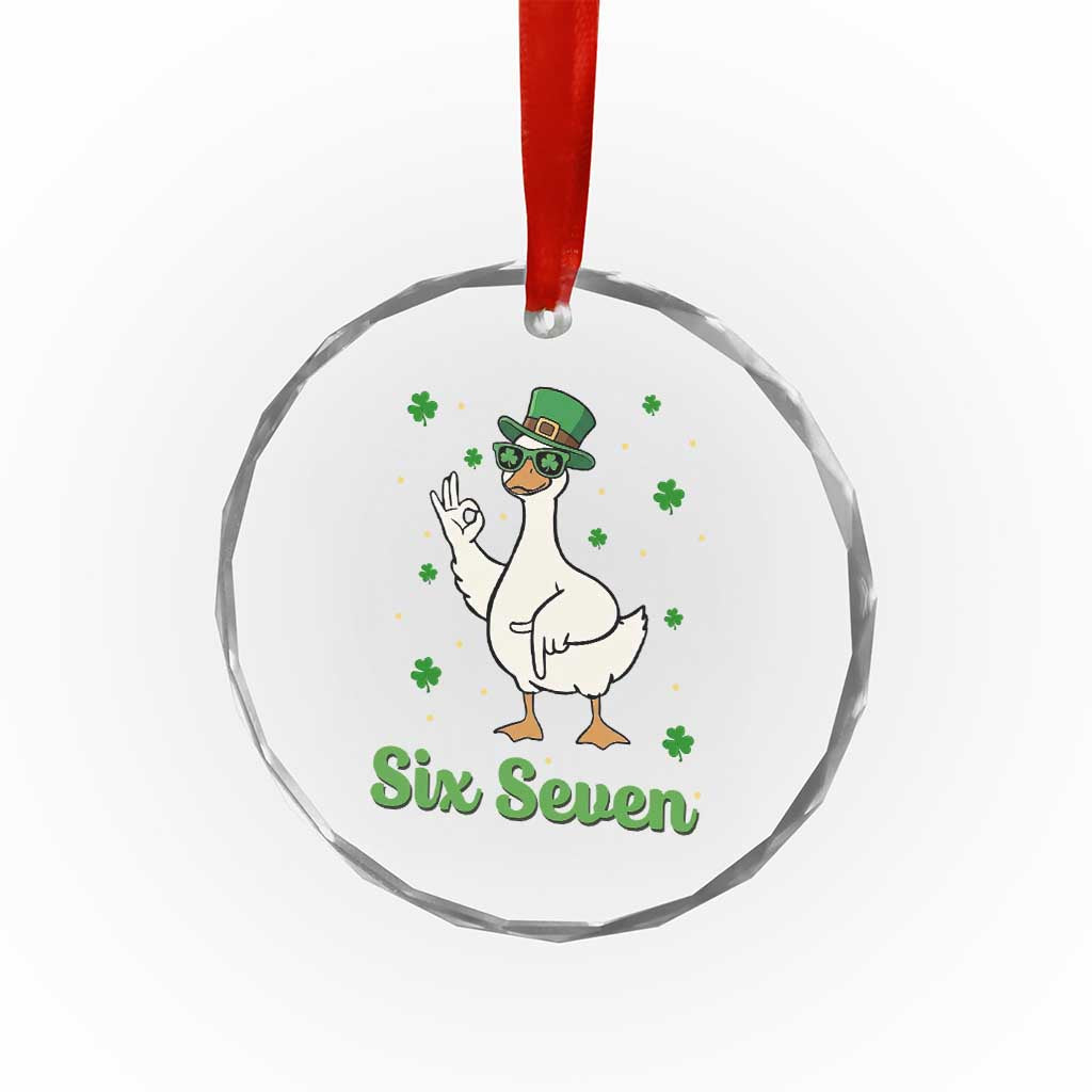 Lucky Goose Six Seven Meme Crystal Glass Ornament St Patricks Day TS12 Print Your Wear