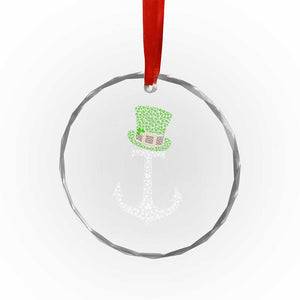 Lucky Shamrock Anchor Crystal Glass Ornament Leprechaun Cruise Squad St. Patrick's Day TS02 Print Your Wear