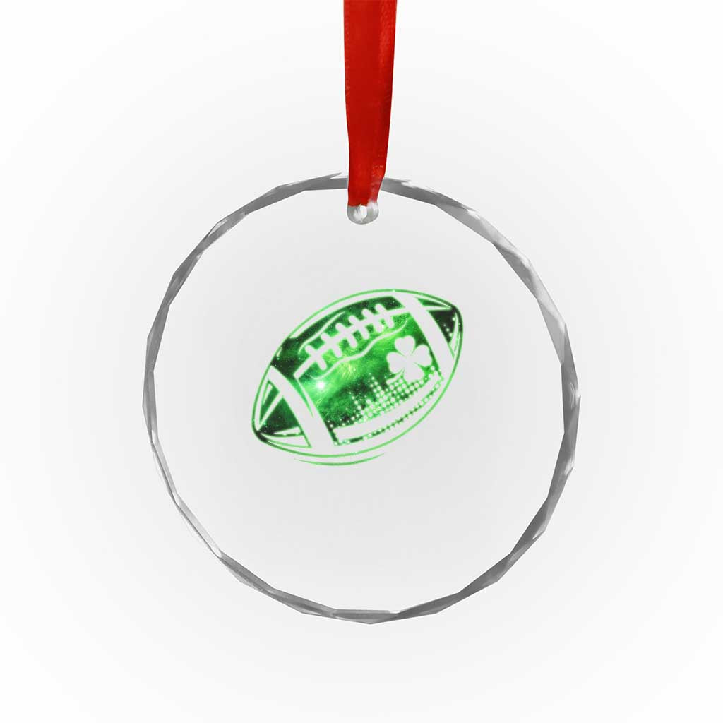 Lucky Shamrock Football Crystal Glass Ornament Irish Clover St Patricks Day Sport Lover TS02 Print Your Wear