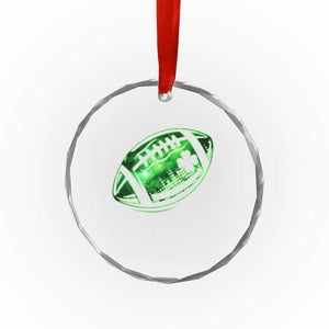 Lucky Shamrock Football Crystal Glass Ornament Irish Clover St Patricks Day Sport Lover TS02 Print Your Wear
