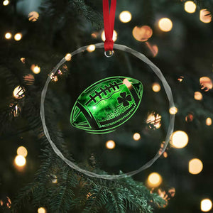 Lucky Shamrock Football Crystal Glass Ornament Irish Clover St Patricks Day Sport Lover TS02 Print Your Wear