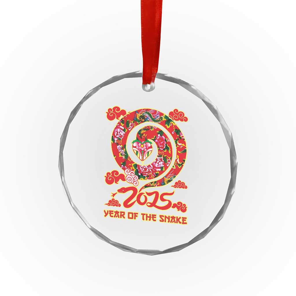 Lunar New Year 2025 Crystal Glass Ornament Year Of The Snake China Traditional TS09 Print Your Wear