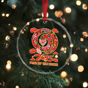 Lunar New Year 2025 Crystal Glass Ornament Year Of The Snake China Traditional TS09 Print Your Wear