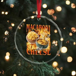 Macaroni And Cheese Meme Crystal Glass Ornament Vintage 90s Style Funny Foodie Bootleg Graphic TS10 Print Your Wear