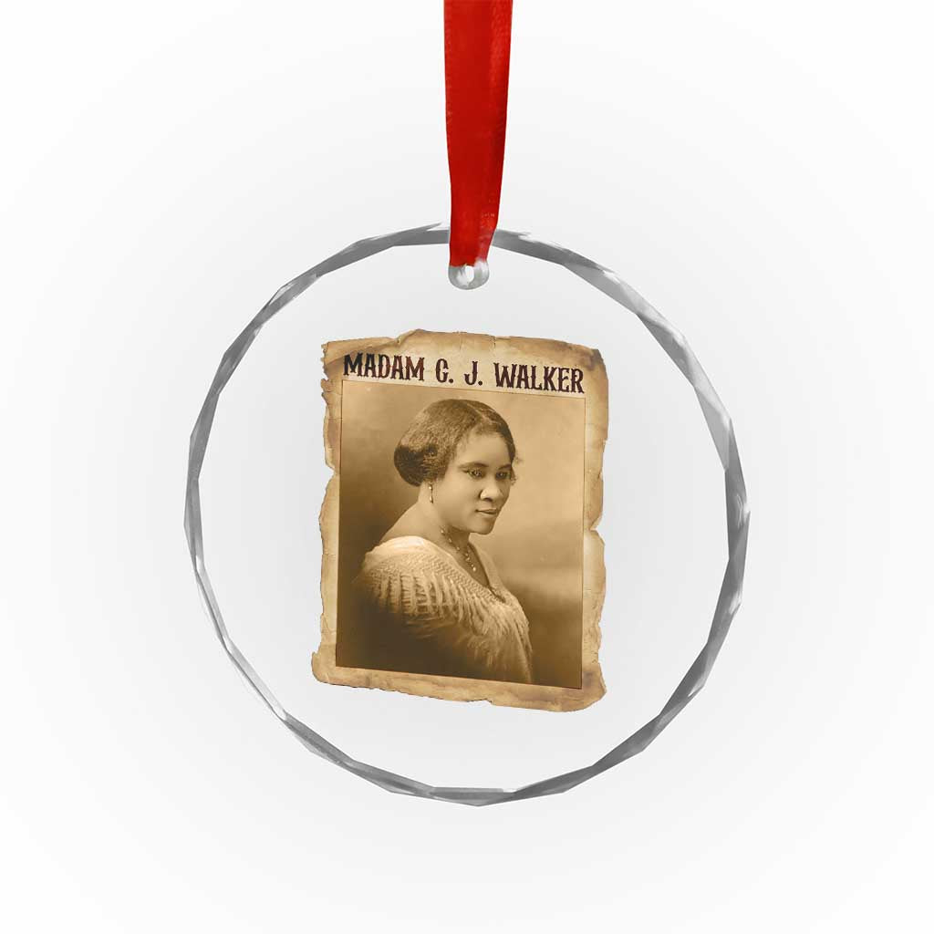 Madam CJ Walker Crystal Glass Ornament Female Empowerment History Gift TS12 Print Your Wear