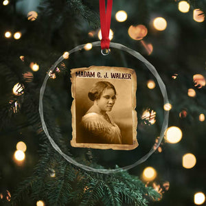 Madam CJ Walker Crystal Glass Ornament Female Empowerment History Gift TS12 Print Your Wear