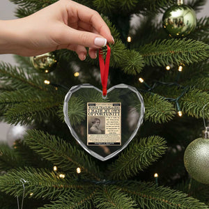 Madam C.J. Walker Heart Crystal Glass Ornament I Made My Own Opportunity TS12 Print Your Wear