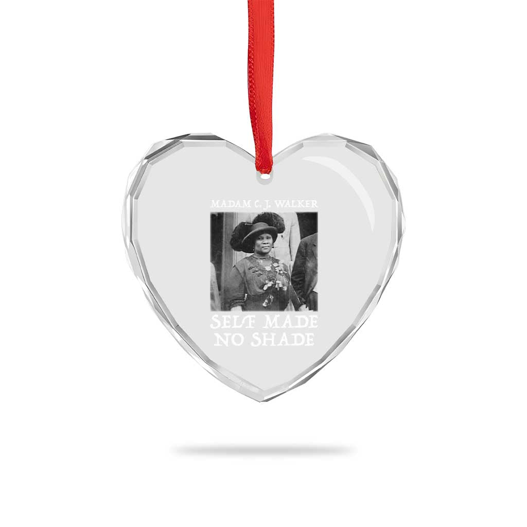 Madam CJ Walker Heart Crystal Glass Ornament Self Made No Shade Female Empowerment TS12 Print Your Wear