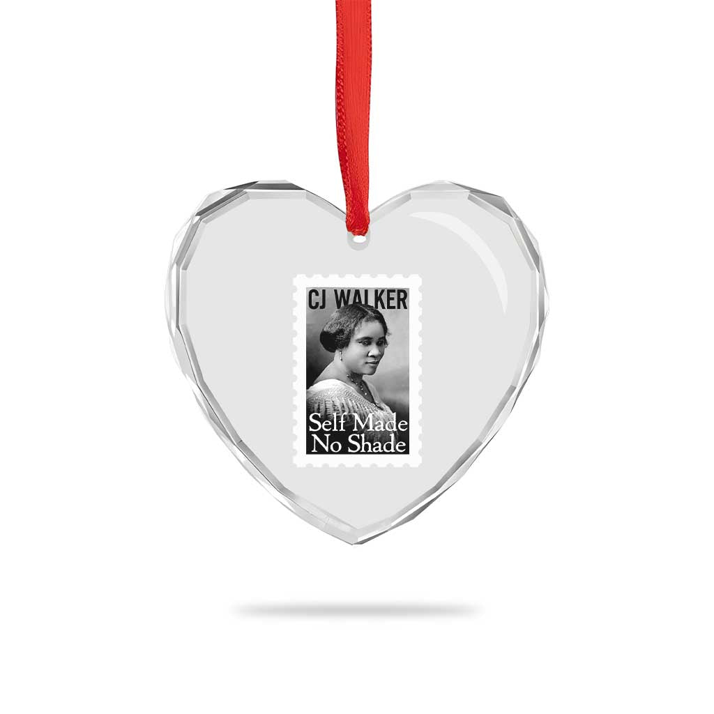 Madam CJ Walker Heart Crystal Glass Ornament Strong Black Woman Leader TS12 Print Your Wear