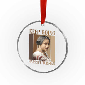 Madam CJ Walker Keep Going Retro Poster Crystal Glass Ornament Black History Month Gift TS12 Print Your Wear