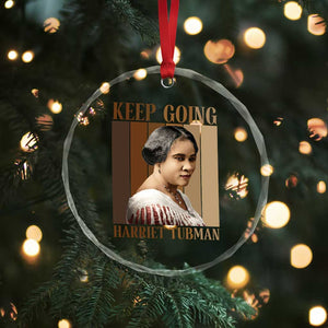 Madam CJ Walker Keep Going Retro Poster Crystal Glass Ornament Black History Month Gift TS12 Print Your Wear