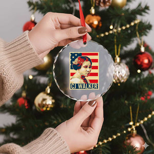 Madam CJ Walker Patriotic Crystal Glass Ornament Black History Month Gift TS12 Print Your Wear