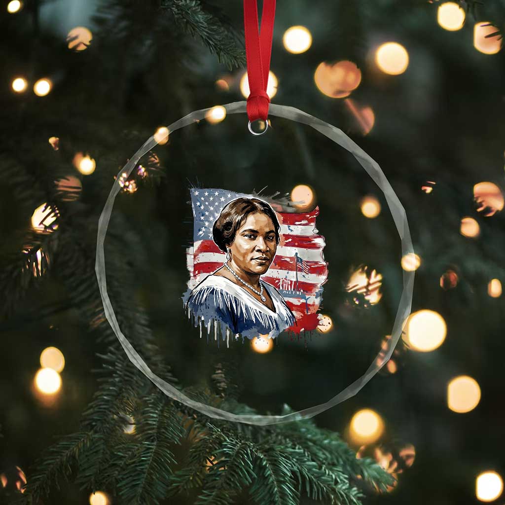 Madam CJ Walker Patriotic Crystal Glass Ornament Strong Black Woman Leader TS12 Print Your Wear