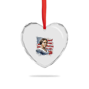 Madam CJ Walker Patriotic Heart Crystal Glass Ornament Strong Black Woman Leader TS12 Print Your Wear
