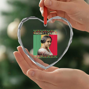 Madam CJ Walker Retro Sunset Heart Crystal Glass Ornament Strong Black Woman Leader TS12 Print Your Wear