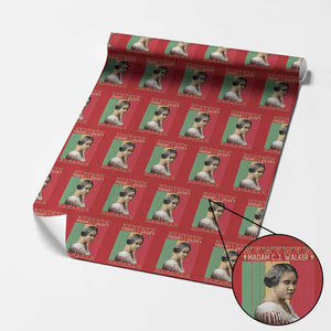 Madam CJ Walker Retro Sunset Wrapping Paper Roll Strong Black Woman Leader TS12 Red Print Your Wear