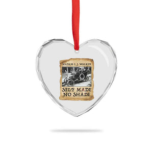 Madam CJ Walker Self Made Millionaire Heart Crystal Glass Ornament Strong Black Woman Leader TS12 Print Your Wear