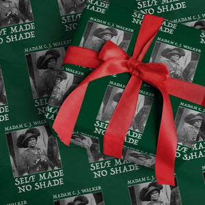 Madam CJ Walker Wrapping Paper Roll Self Made No Shade Female Empowerment TS12 Green Print Your Wear