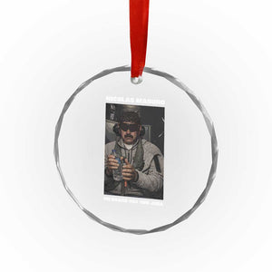 Maduro Captured Meme Crystal Glass Ornament On Board USS Iwo Jima Political Satire TS02 Print Your Wear