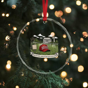 Make Algae Great Again Crystal Glass Ornament Funny Political Satire Humor